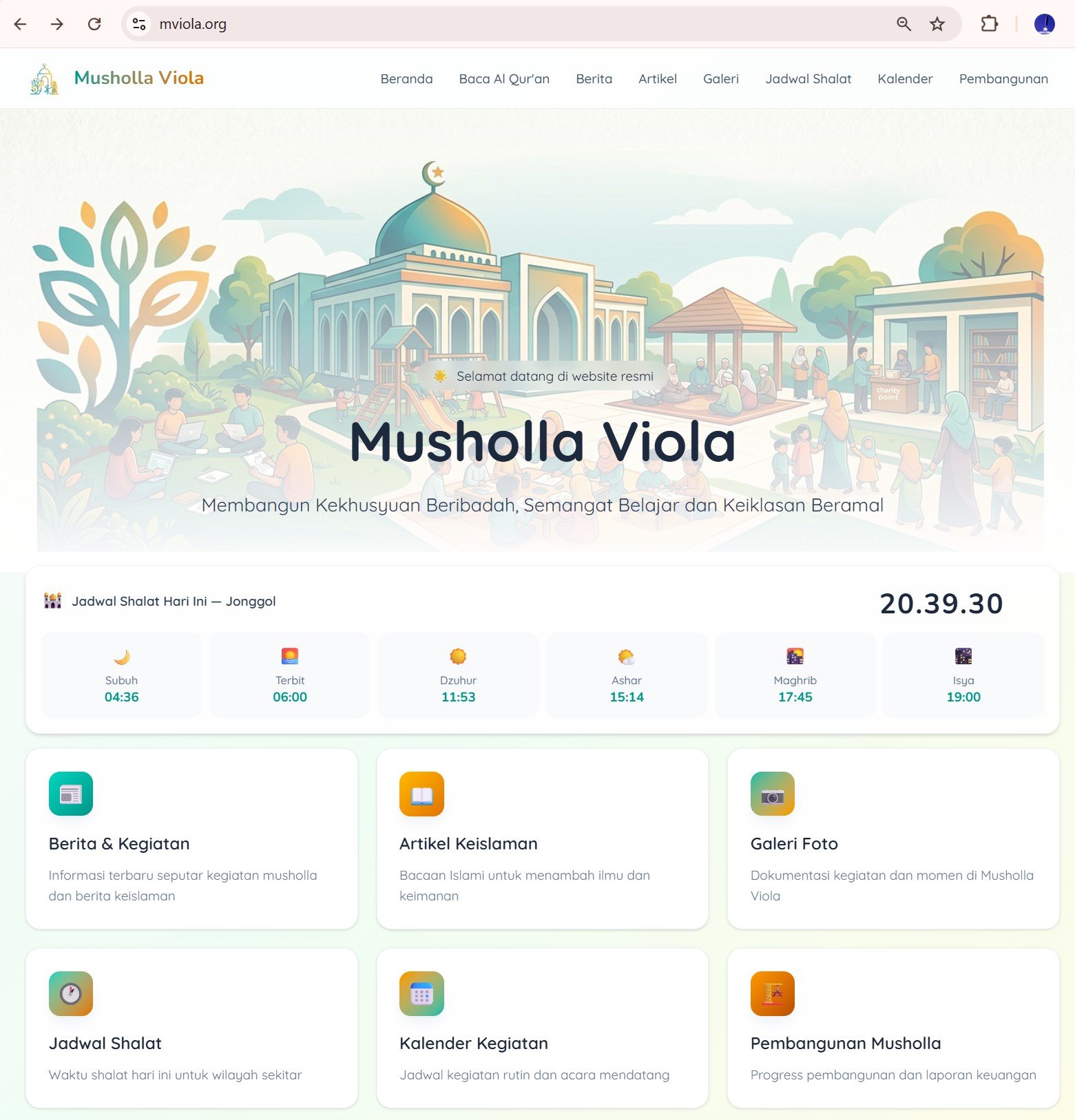 mviola.org Web Development Showcase